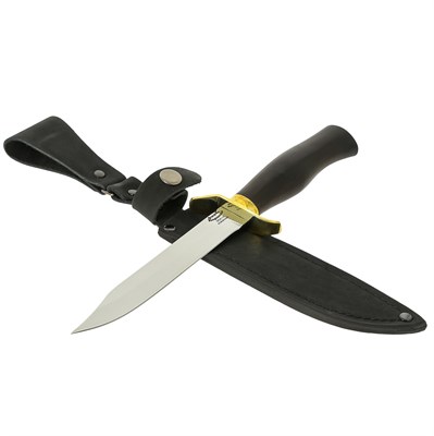 Нож НР-40 (сталь 95Х18, рукоять черный граб) 17983