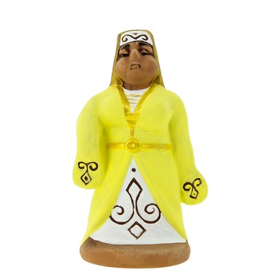 Подарочная статуэтка ручной работы "Горянка" (обожженная глина) 6678