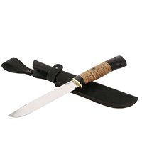 Нож Боец (сталь 95Х18, рукоять черный граб, береста) 13599