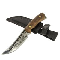 Разделочный нож Рысь (сталь 65Х13, рукоять орех) 6802