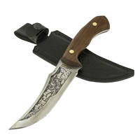 Нож Тур (сталь 65Х13, рукоять орех) 9652