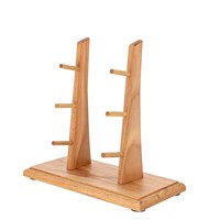 Деревянная подставка для 3 складных ножей (бук) 12658