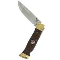 Складной нож Лань (сталь 95Х18, рукоять венге, латунь)