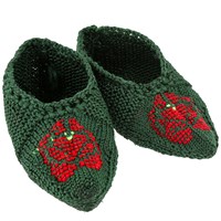 Джурабки-тапочки вязаные ручной работы (шерсть) 17398