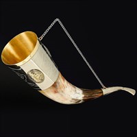 Кавказский рог бычий (отделка - мельхиор) 18786