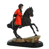 Подарочная статуэтка Горец на коне (обожженная глина) 6699