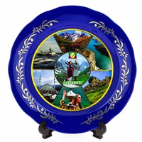 сувенирная тарелка "Дагестан" большая №3 3247