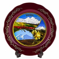 сувенирная тарелка "Эльбрус" большая №1 3146