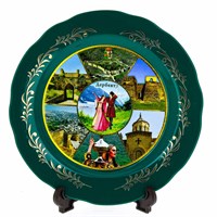 сувенирная тарелка "Дербент" большая №3 3140