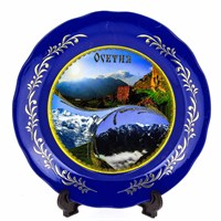 сувенирная тарелка "Осетия" большая №2 3138