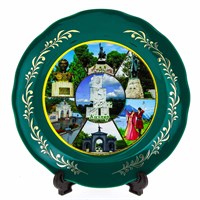 сувенирная тарелка "Кизляр" большая №1 3137