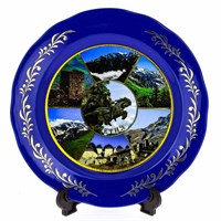 сувенирная тарелка "Осетия" большая №1 3135