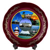сувенирная тарелка "Махачкала" большая №3 3132