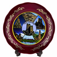 сувенирная тарелка "Ингушетия" большая №1 3128