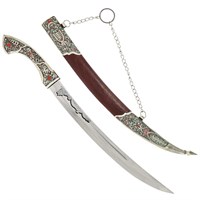 Кинжал (турецкий ятаган) Янычар (натур.кожа, эмаль) 17997