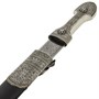 Кавказский кинжал Ирбис №1 (ножны мельхиор, натуральная кожа) 2319