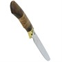 Нож Лорд (сталь 65Х13, рукоять береста, орех) 14084
