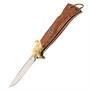 Складной нож Финка НКВД Звезда (сталь 95Х18, рукоять стабилизированная карельская береза, латунь) 18498