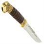 Нож пластунский Витязь-2 (сталь 95Х18, рукоять венге, худож. литье) 9102