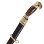 Шашка терского казачьего войска ТКВ-2 с цельной рукоятью (ножны – натур. кожа, латунь) 7753