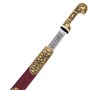 Кавказская шашка Шамиль (ножны – латунь и натур.кожа) 12722