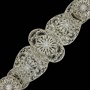 Кавказский свадебный пояс ручной работы мастера Чермена Ахмедова (филигрань) 4995 - фото 15257