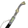 Кинжал (турецкий ятаган) Янычар (ножны мельхиор, эмаль, натуральная кожа) 6851