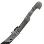 Кинжал (турецкий ятаган) Янычар (дамасская сталь, ножны кожа, мельхиор) 16982