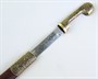 Кавказская шашка Шамиль №4 (ножны – латунь и натур.кожа) 2386