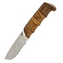 Нож Бобр (сталь 65Х13, рукоять орех, береста) 17984