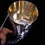 Элитный рог кавказского тура с пиалой и медальонами (мельхиоровый) 2872