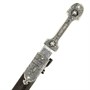 Кавказский кинжал Ирбис №1 (ножны мельхиор, натуральная кожа) 4414
