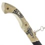Кинжал (турецкий ятаган) Янычар (ножны мельхиор, эмаль, натуральная кожа) 7029