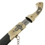 Кинжал (турецкий ятаган) Янычар (ножны мельхиор, эмаль, натуральная кожа) 7029