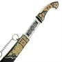 Кинжал (турецкий ятаган) Янычар (ножны мельхиор, эмаль, натуральная кожа) 15613