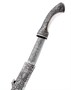 Кинжал (турецкий ятаган) Янычар №3 (ножны – мельхиор и натур.кожа) 2597